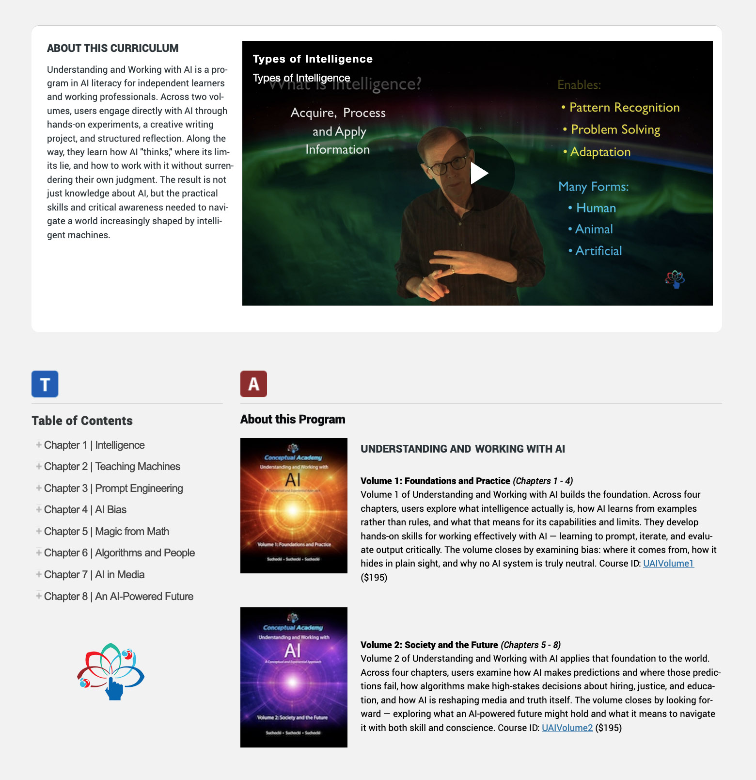 Conceptual Academy platform